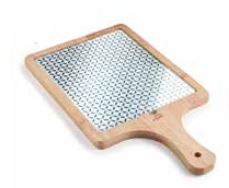 TABUA 38,5X21,5X1,5CM VIDRO BAMBOO#